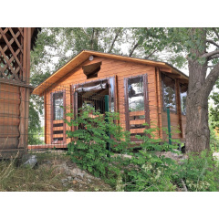 Беседка деревянная из профилированного бруса 12 м2 Log Cabin 000 Киев