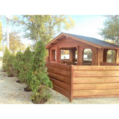 Беседка деревянная из профилированного бруса 12 м2 Log Cabin 000 Киев