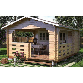 Альтанка дерев'яна з профільованого бруса 4x5,8