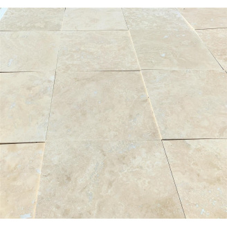 Плитка из травертина Cross Cut Filled&Honed Tiles Standard Light 30,5x45,7