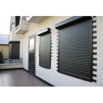 Захисні ролети із замком на двері та вікна від заводу у Києві.