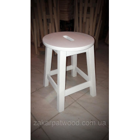 Табурет барный 500x300x300 мм белый бук