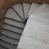 Заливка бетонных винтовых лестниц