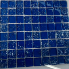Стеклянная мозаика Керамик Полесье Gretta Deep Blue колотое стекло 300х300 мм Тернополь