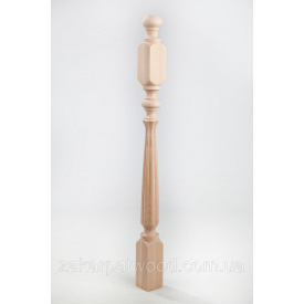 Стовп Балясина фрезована ромашка бук 1100х80х80мм
