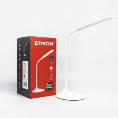 Лампа настільна світлодіодна ETRON Desk Lamp delta 6W 4200K White Ужгород