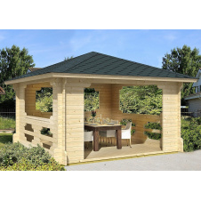 Беседка деревянная из профилированного бруса 4х4 Полтава