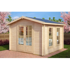 Беседка деревянная из профилированного бруса с закрытой комнатой 3.2х3.2 Васильков Київ