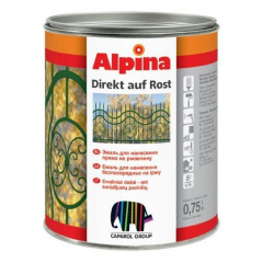 Емаль антикорозійна Alpina auf Rost 3в1 срібна 0,75л Ровно