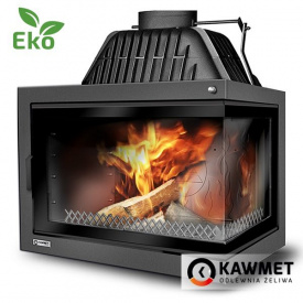 Каминная топка KAWMET W17 Decor EKO c правым боковым стеклом 16,1 кВт 690х516х492 мм