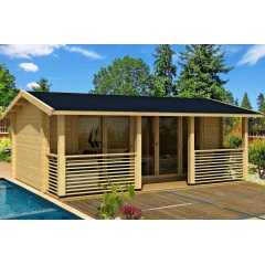 Беседка деревянная из профилированного бруса 5.5х3 Закарпатская область Михайловка