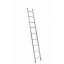 Алюминиевая односекционная приставная лестница на 9 ступеней Днепр