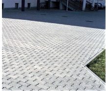 Тротуарная плитка Фалка костка 8 см серая