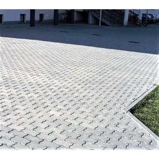 Тротуарна плитка Фалка костка 8 см сіра