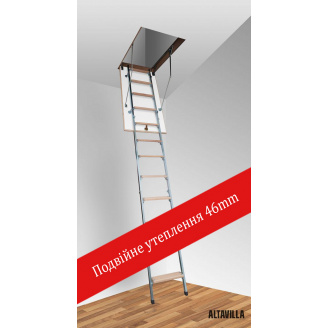 Чердачная лестница Altavilla Faggio Termo Plus Metal 4S 100x80 (h-265)