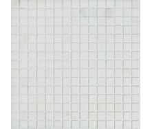 Мозаїка скляна Stella di Mare R-MOS B12 біла на сітці 327х327х4 мм