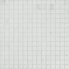 Мозаїка скляна Stella di Mare R-MOS B12 біла на сітці 327х327х4 мм Київ