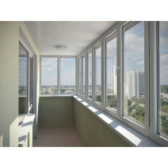 Балкон профиль WDS 7S 6 камер 4800х1500 мм Киев