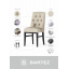 Дизайнерский обеденный стул Энзо Ткань дерева на выбор Полтава