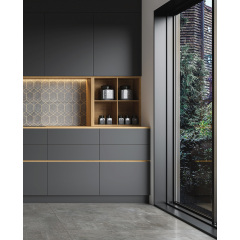 Керамогранитная плитка Cerrad Softcement Silver Poler Decor Geo декор 29,7х119,7 см (5903313317450) Київ