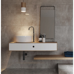 Керамогранитная плитка напольная матовая Cerrad Softcement Silver Rect. 29,7х119,7 см (5903313315135) Чернівці