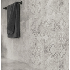 Керамогранитная плитка Cerrad Softcement White Decor Patchwork Rect. декор 59,7х59,7 см (5903313318006) Луцьк