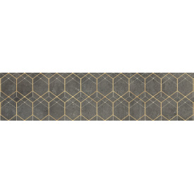 Керамогранитная плитка Cerrad Softcement Graphite Decor Geo Rect. декор 29,7х119,7 см (5903313315203)