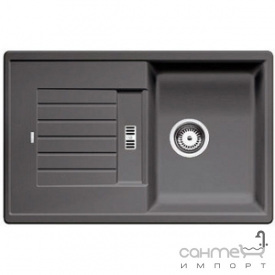 Гранитная кухонная мойка с сушкой Blanco Zia 45S Compact Silgranit 524728 серый беж