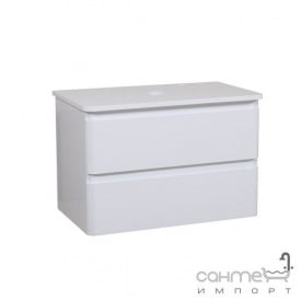 Подвесная тумба со столешницей под раковину-чашу АкваРодос Акцент 80 ОР0003012 белая