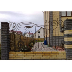 Кованый забор открытый коричневый Legran Киев