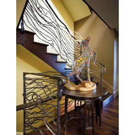 Перила кованые дизайнерские Legran внутренние