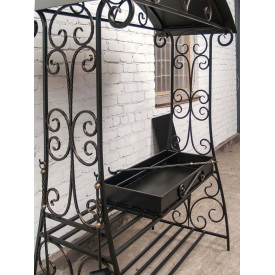 Гриль кований з дашком і підставками Legran