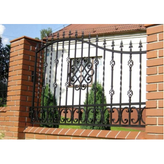 Забор волнистый с коваными элементами металлический Legran