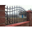 Забор металлический открытый с кованым узором симметрический Legran Киев