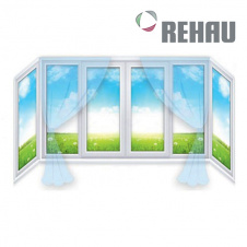 Балкон П-образный Rehau 2850х850х1450 мм