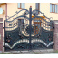 Кованые ворота массивные прочные комбинированые Legran Ровно