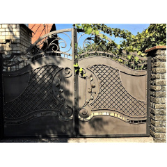 Ворота ковані з сіткою 4.2м на 2.0м Legran Ромни