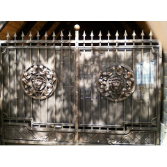 Ворота ковані з левами 3.2м на 2.0м Николаев