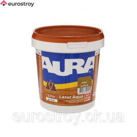 Средство защиты для дерева Aura Lasur Aqua белая 9 л AURA 