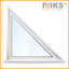 Треугольное металлопластиковое окно WDS 5s 1000х1000 мм Киев