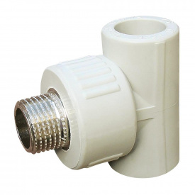 Тройник наружная резьба Vsplast PPR 20х3/4 1016