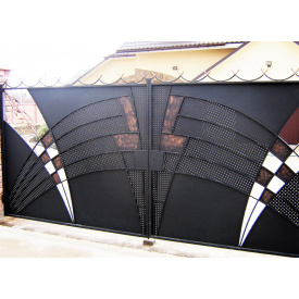 Ковані ворота строгі закриті Legran