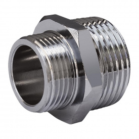 Ниппель SOLOMON 3/4"х1" НН хром 8208