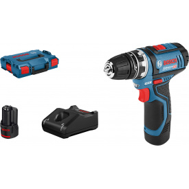 Аккумуляторная дрель-шуруповерт Bosch GSR 12V-15 FC (30 Н*м, 12 В, 2х2 А*ч) (06019F6001)