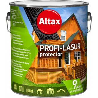 Лазур Altax PROFI-LASUR protector коричневий 9л