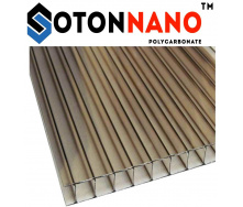 Стільниковий полікарбонат TM SOTON NANO 6х2100х6000 мм бронза