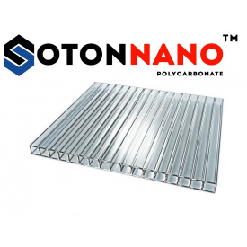 Стільниковий полікарбонат ТМ SOTON NANO 4х2100х6000 мм прозорий