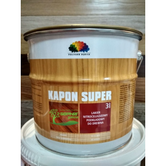 Лак грунтовочный нитроцеллюлозный Polifarb Debica Капон Супер Kapon Super 3л