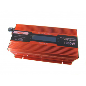 Преобразователь UKC авто инвертор 12V-220V 1000W LCD KC-1000D