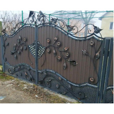 Ворота ковані з профнастилом Б0044пф Legran